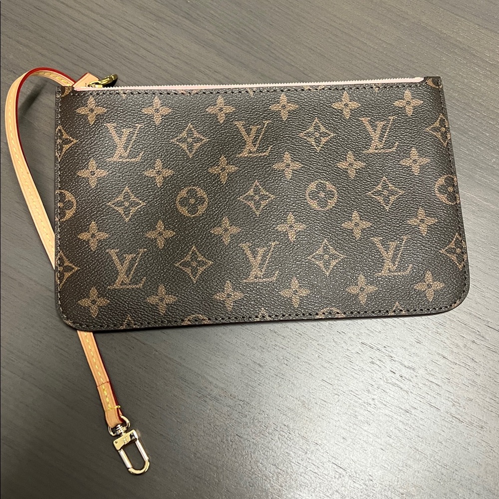 Louis Vuitton Monogram Pink Wristlet Neverfull GM EXCELLENT Condition Box & Bag - Picture 3 of 15
